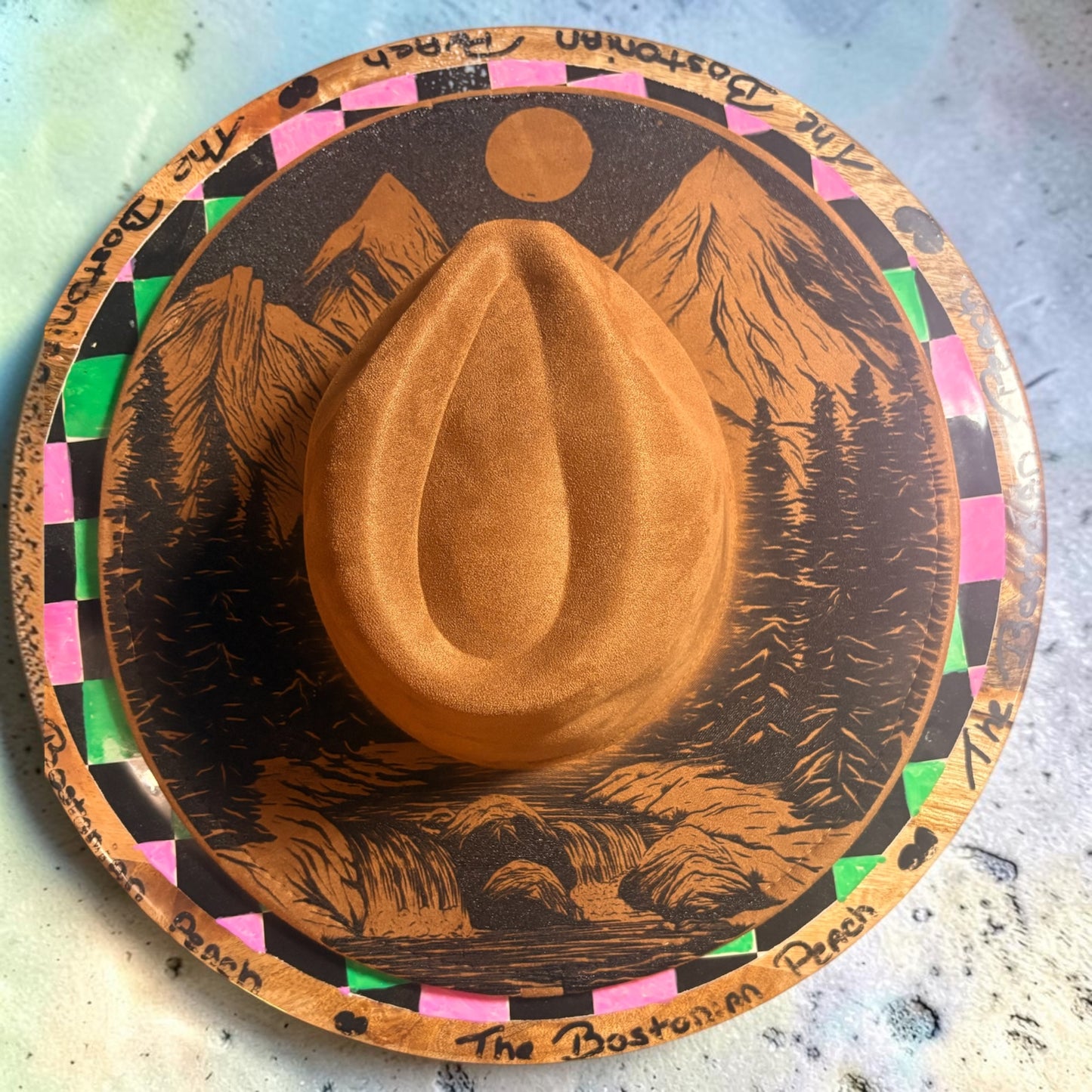 The Ridge & River Laser-Engraved Fedora