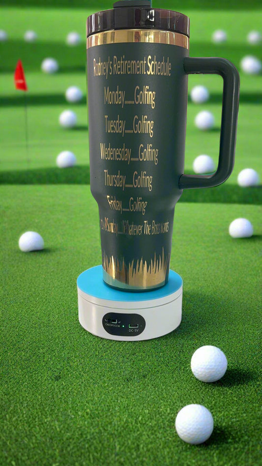 Fairway Flask: Laser-Engraved Tumblers for Golf Lovers