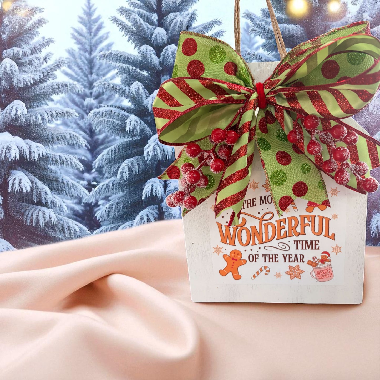 Decorative Christmas door hanger