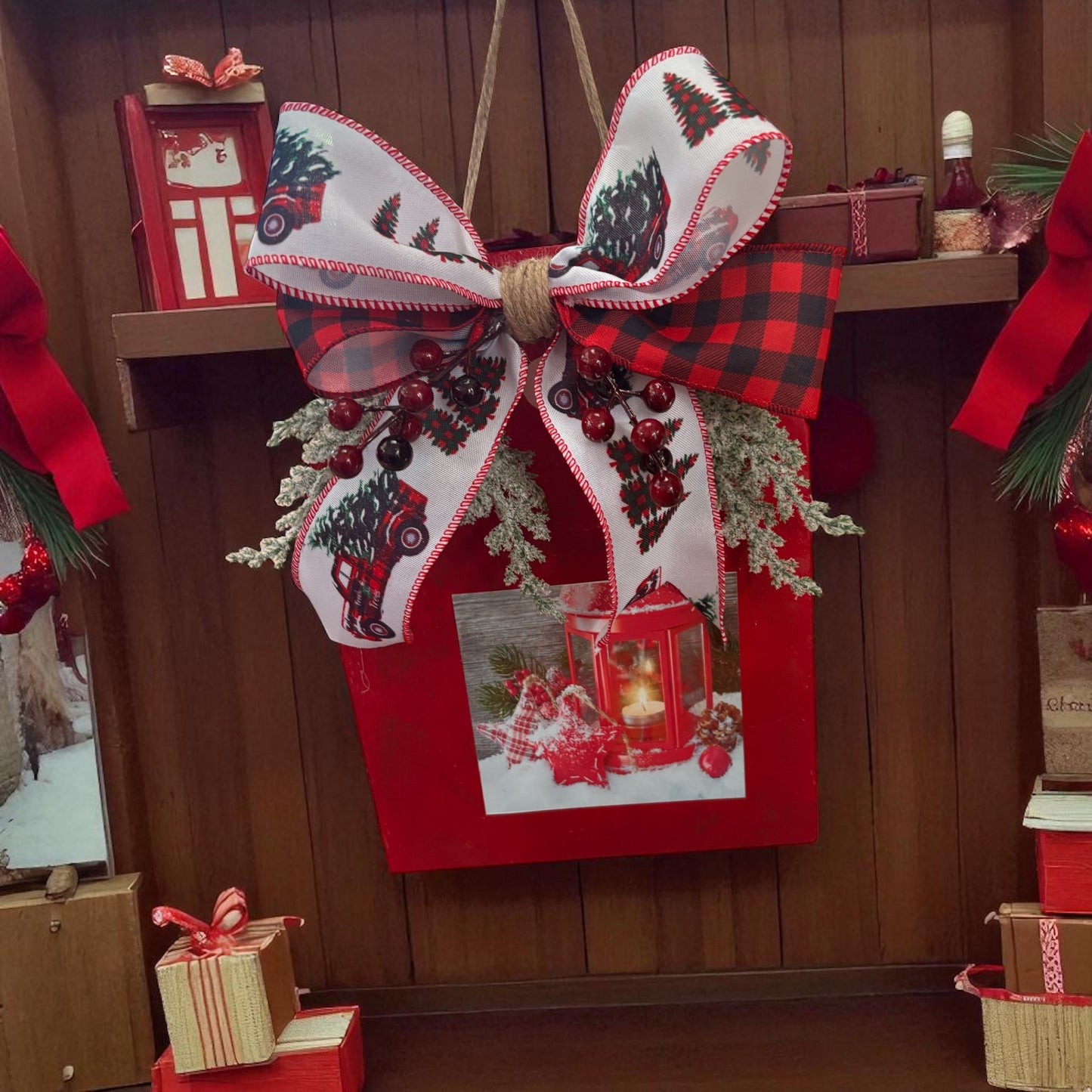 Decorative Christmas door hanger