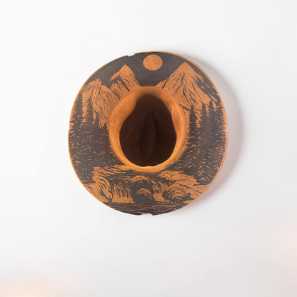 The Ridge & River Laser-Engraved Fedora