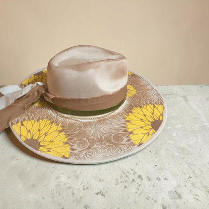 Sun-Drenched Filigree Custom Engraved Hat